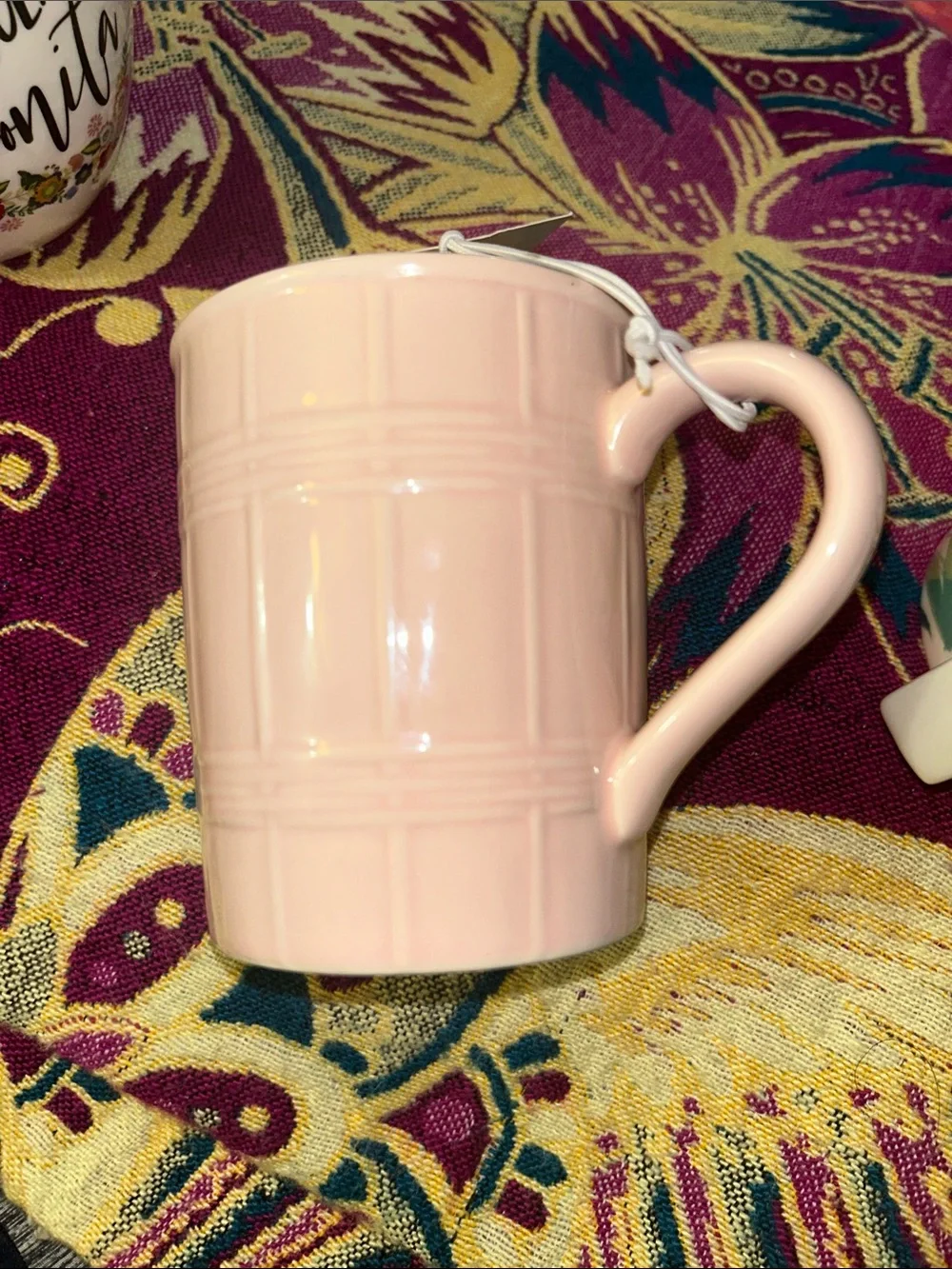NWT pink Martha Stewart Stoneware Mug, 14oz - Picture 3 of 8